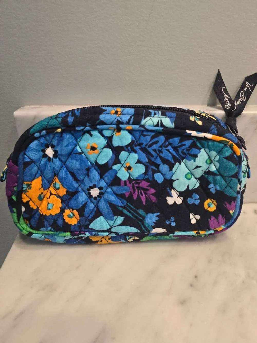 NWOT Vintage Vera Bradley Mirrored Cosmetic Quilted Bag